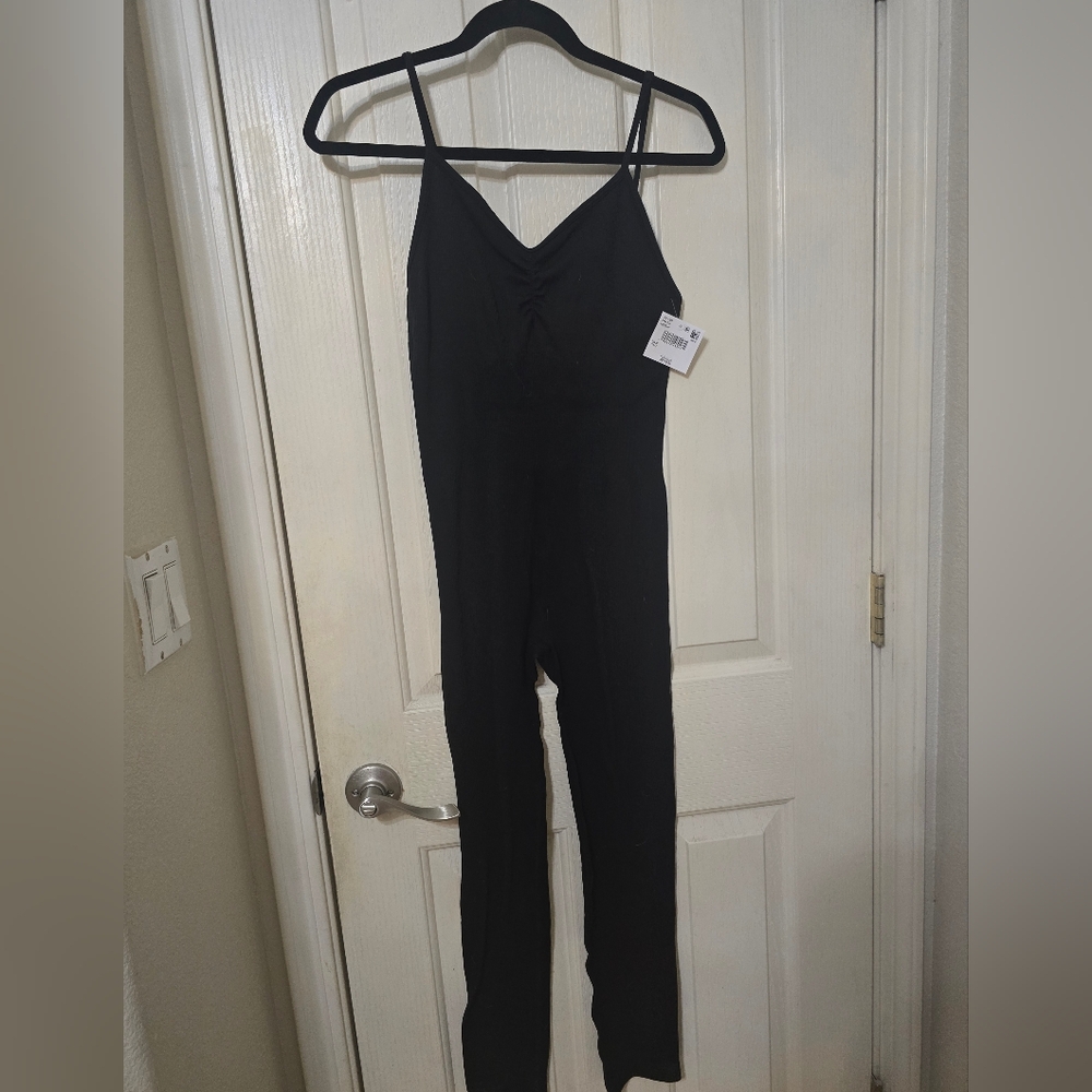 American Eagle Black Jumpsuit with Classic Minimalist Design